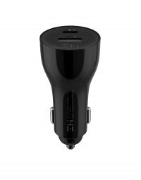 Автомобильная зарядка ZMI Metal Car Charger 45W Dual Port USB/Type-C (AP721) (black)
